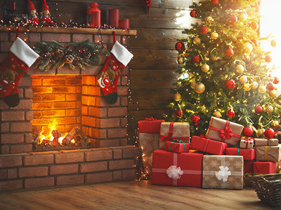 украшение, дом, рождество, праздник, дизайн, новый год