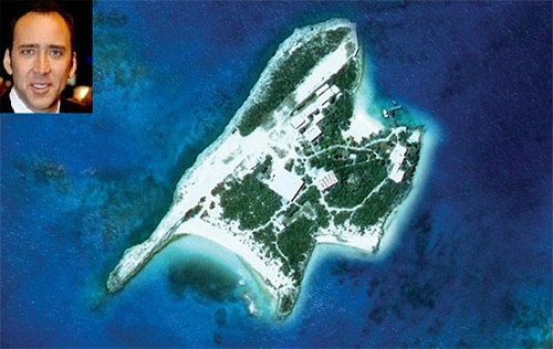 Николас Кейдж купил остров на Багамах за 2,5 млн евро