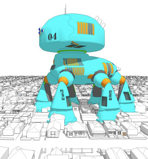 Австралийцы придумали робота, который будет пожирать заброшенные дома