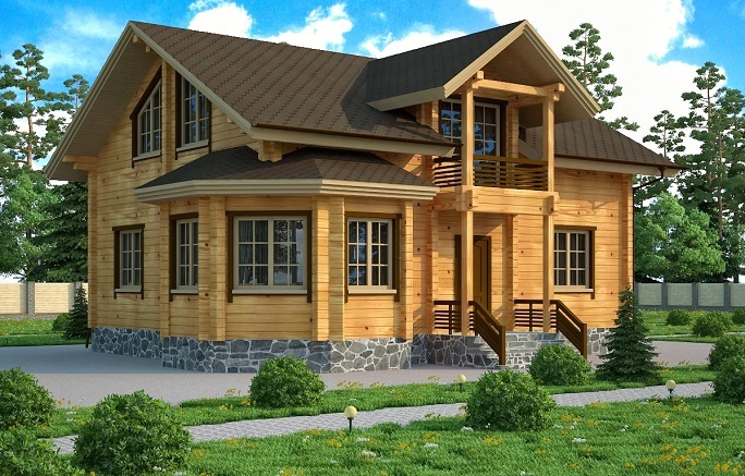 дом клееный брус