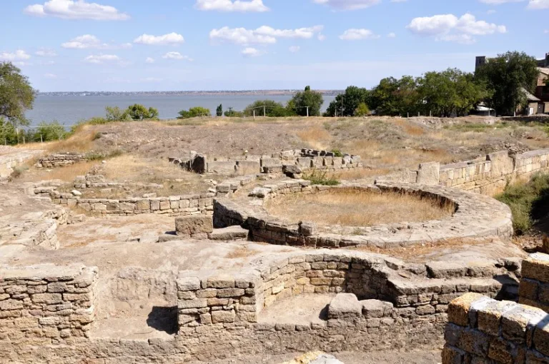 раскопки, античный, город, Одеса, Тира