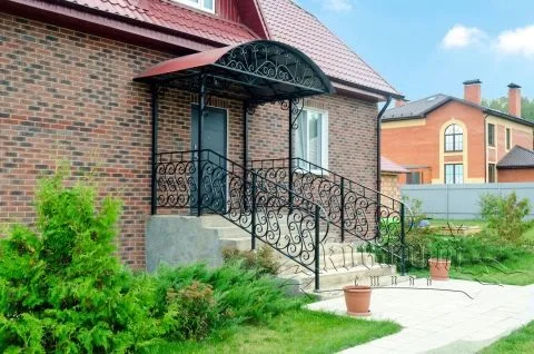 кованые изделие дизайн козырек дом