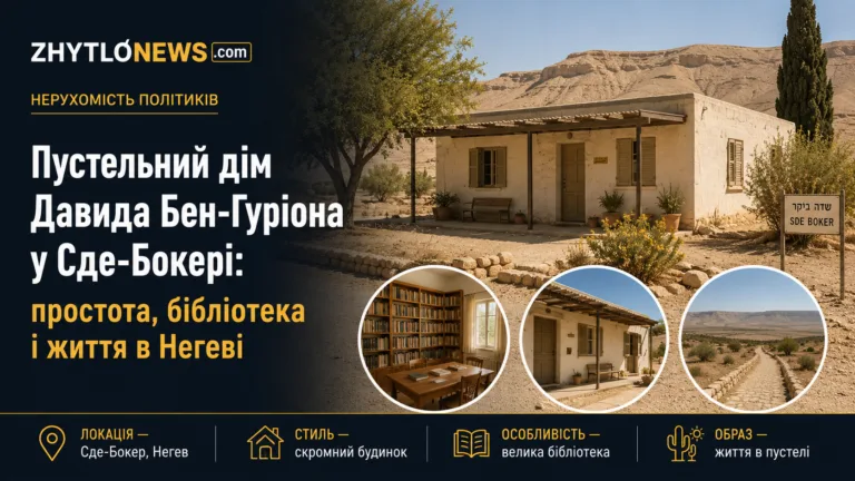Пустельний дім Давида Бен-Гуріона у Сде-Бокері