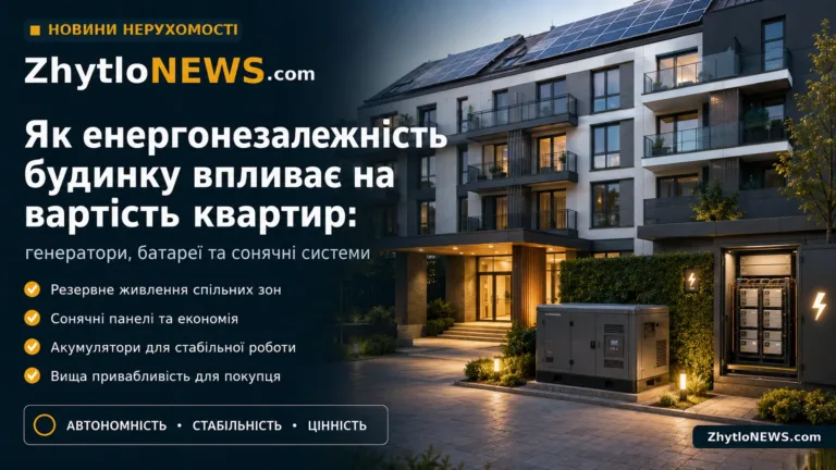 Як енергонезалежність будинку впливає на вартість квартир