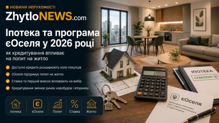 Іпотека та програма єОселя у 2026 році