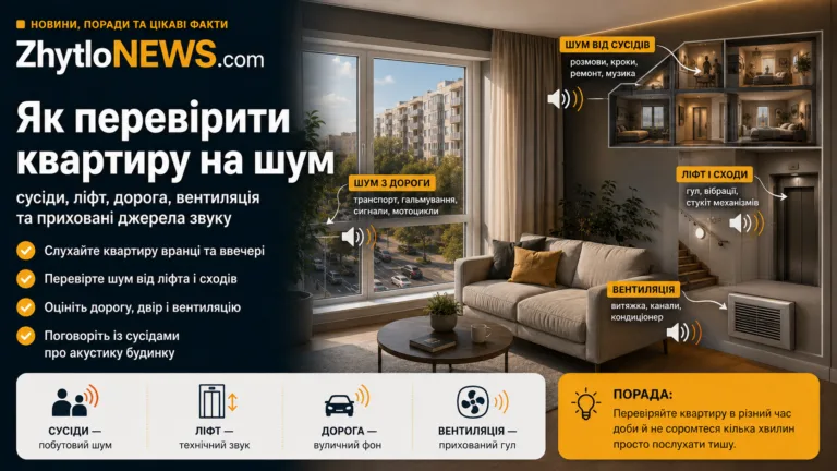 Як перевірити квартиру на шум