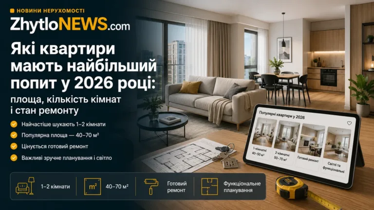 Які квартири мають найбільший попит у 2026 році
