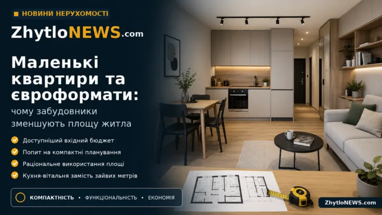 Маленькі квартири та євроформати