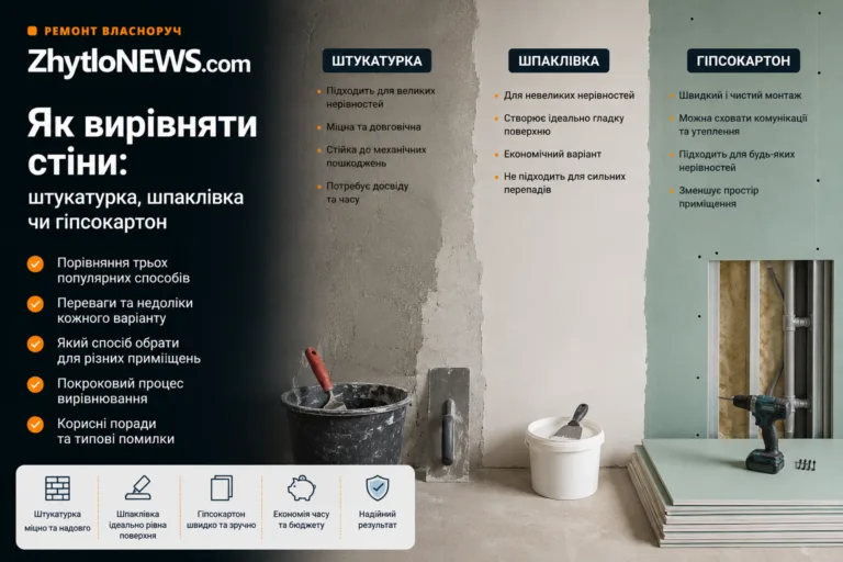 Як вирівняти стіни