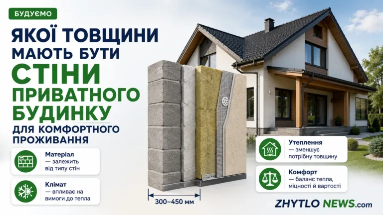Якої товщини мають бути стіни приватного будинку