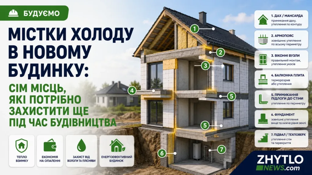 Містки холоду в новому будинку