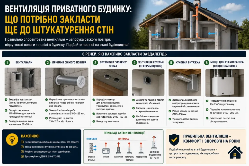 Вентиляція приватного будинку