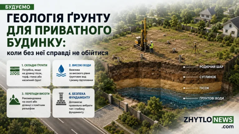 Геологія ґрунту для приватного будинку