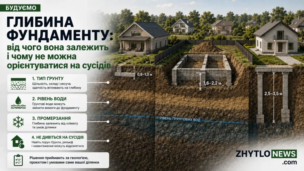 Глибина фундаменту