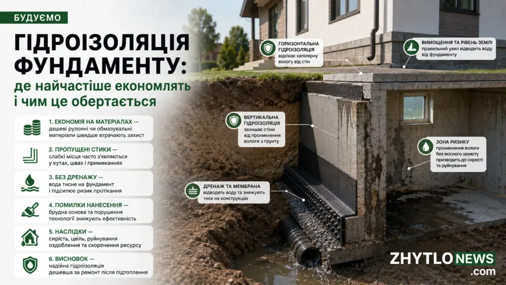 Гідроізоляція фундаменту